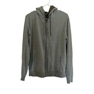 Gap cotton pale green full zip hooded jacket sweater pockets comfortable